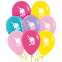 Assorted Unicorn Balloons (Pack of 12)