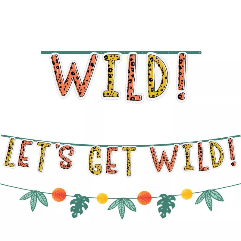 Get Wild Jungle Banner Kit (2 Piece)