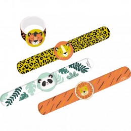 Get Wild Jungle Slap Bracelets (Pack of 4)