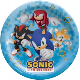 Sonic the Hedgehog Large Plates (Pack of 8)