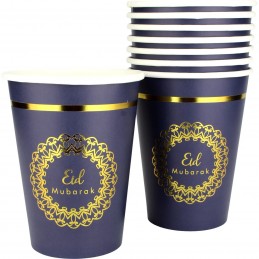 Eid Mubarak Paper Cups (Pack of 8)