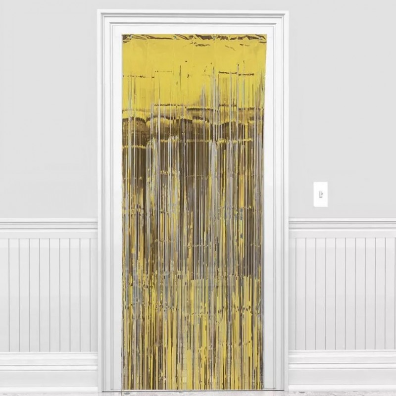 Metallic Gold Foil Curtain - 90cm x 200cm