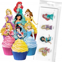 Disney Princess Wafer Cupcake Toppers (Pack of 16)