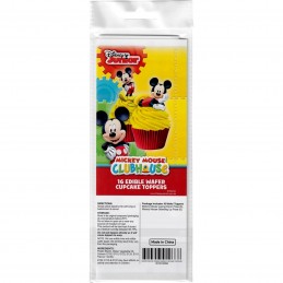 Mickey Mouse Wafer Cupcake Toppers (Pack of 16)
