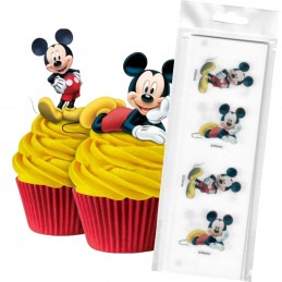 Mickey Mouse Wafer Cupcake Toppers (Pack of 16)