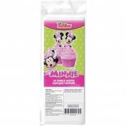 Minnie Mouse Wafer Cupcake Toppers (Pack of 16)