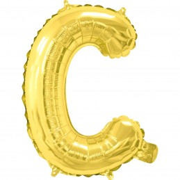 Gold Letter C Balloon 35cm