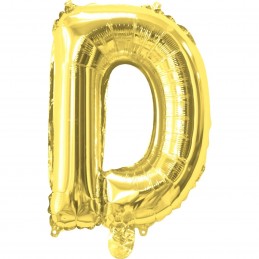 Gold Letter D Balloon 35cm