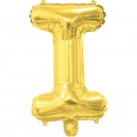 Gold Letter I Balloon 35cm