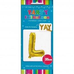 Gold Letter L Balloon 35cm