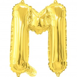 Gold Letter M Balloon 35cm