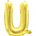 Gold Letter U Balloon 35cm