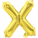 Gold Letter X Balloon 35cm