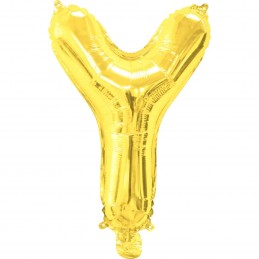 Gold Letter Y Balloon 35cm