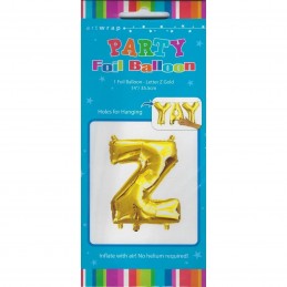 Gold Letter Z Balloon 35cm