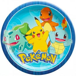 Pokemon Large Paper Plates (Pack of 8)