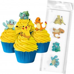 Pokemon Wafer Cupcake Toppers (Pack of 16)