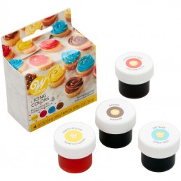 Wilton Primary Icing Colours (Set of 4)