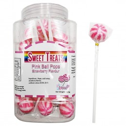 Pink Ball Lollipops (Pack of 24)
