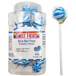 Blue Ball Lollipops (Pack of 24)