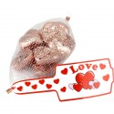 Foiled Rose Gold Chocolate Hearts (77g)