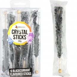 Black Crystal Lolly Sticks (Pack of 5)