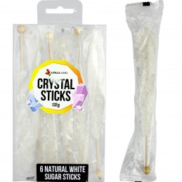 White Crystal Lolly Sticks (Pack of 5)