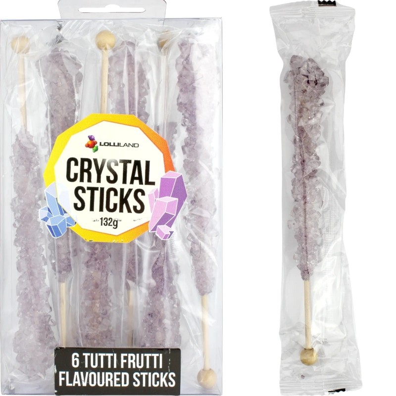 Lavender Crystal Lolly Sticks (Pack of 5)