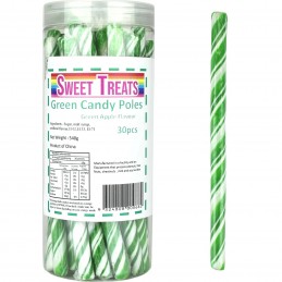 Green Candy Poles (Pack of 30)