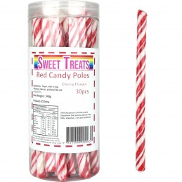 Red Candy Poles (Pack of 30)