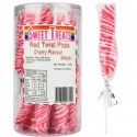Red Twist Lollipops (Pack of 24)
