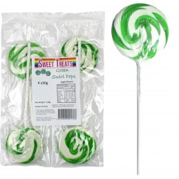 Green Swirl Lollipops (Pack of 4)