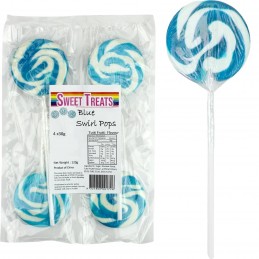 Blue Swirl Lollipops (Pack of 4)