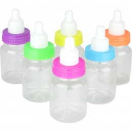 Assorted Fillable Mini Baby Bottles (Pack of 6)
