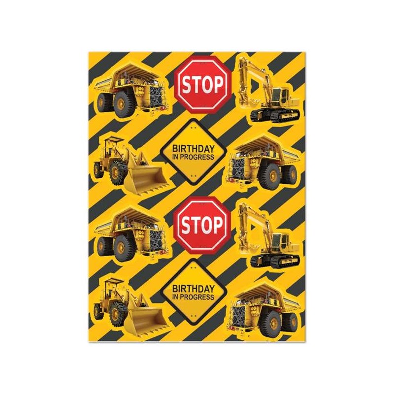 Construction Zone Stickers (Set of 48) | Discontinued