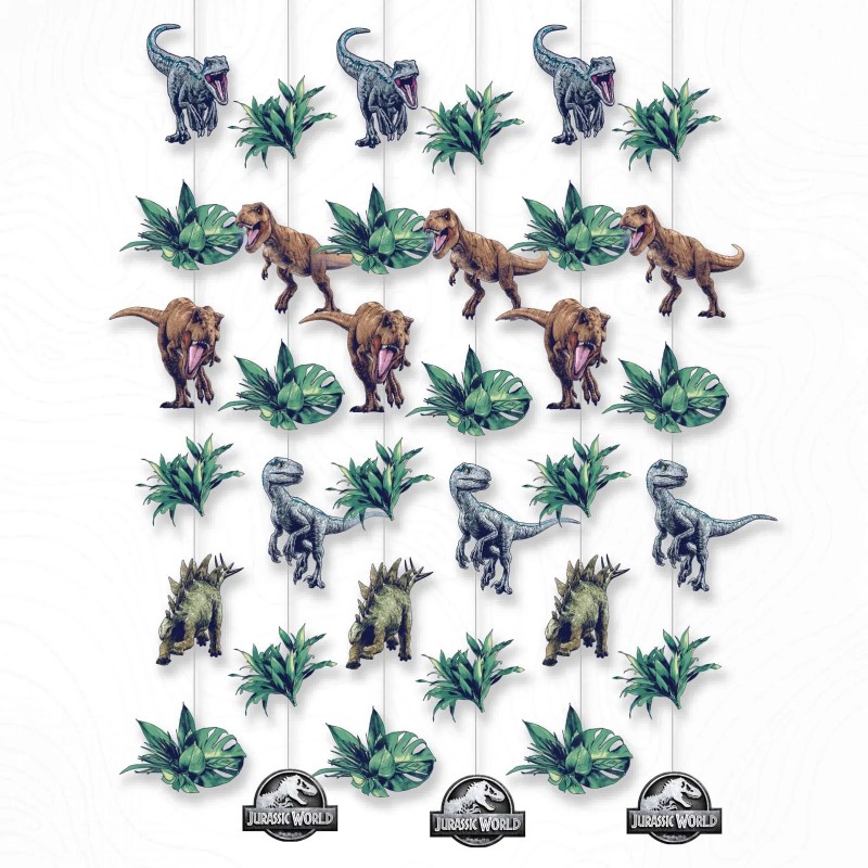 Jurassic World String Decorations (Pack of 6)