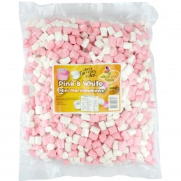 Pink & White Mini Marshmallows (1kg) | Halal Marshmallows