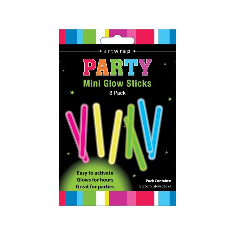 Mini Glow Sticks (Pack of 8)