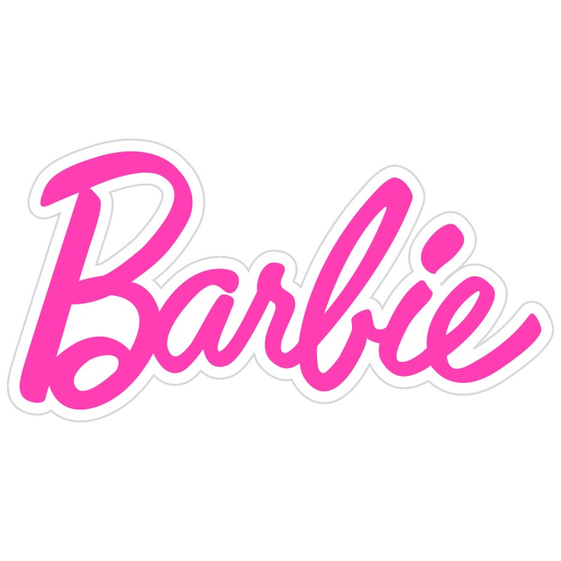 Giant Barbie Logo Cutout