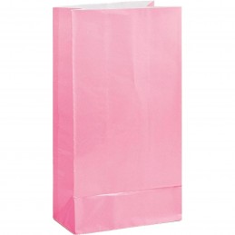 Light Pink Paper Party Bags (Pack of 12)