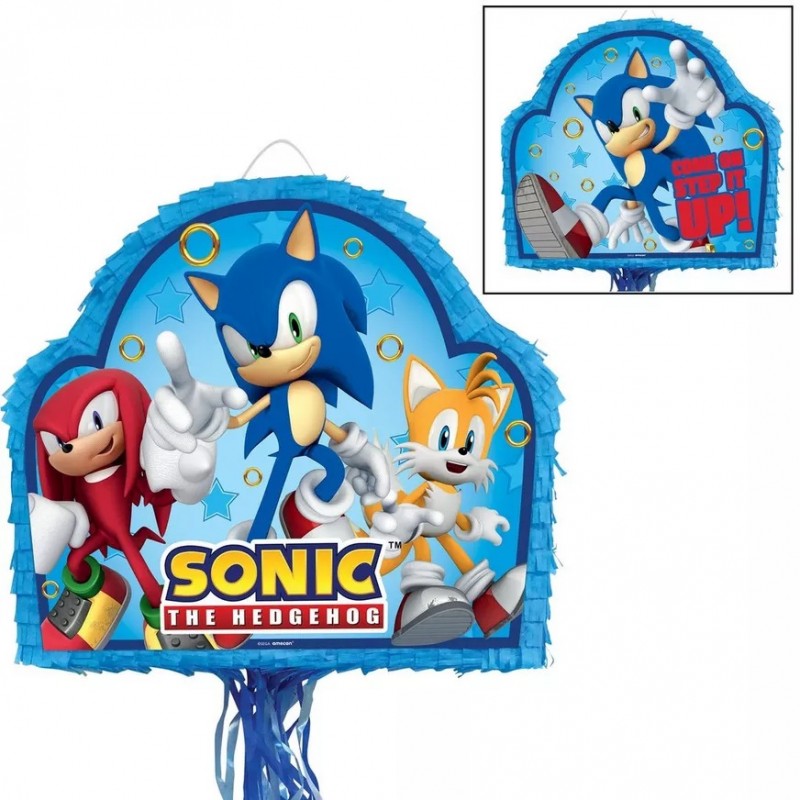 Pull String Sonic the Hedgehog Pinata | Sonic the Hedgehog Party ...