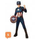 Avengers Endgame Kids Captain America Premium Costume Size 5-6 Years
