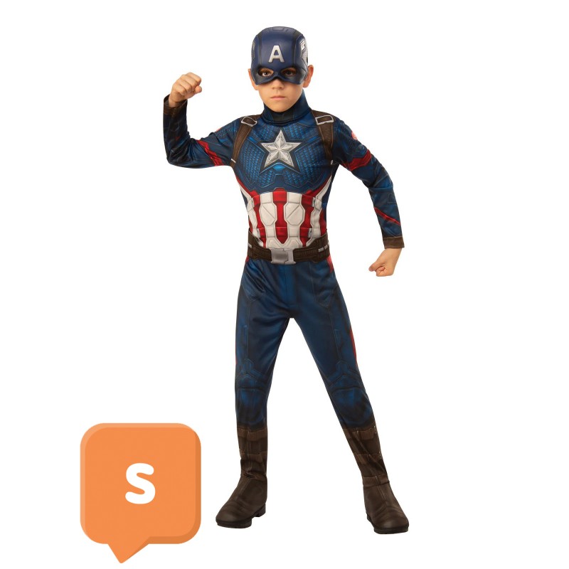 Avengers Endgame Kids Captain America Costume Size 3-4 Years