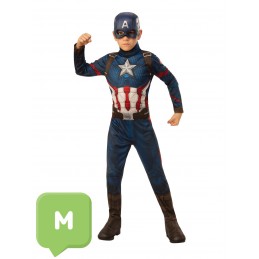 Avengers Endgame Kids Captain America Costume Size 6-8 Years