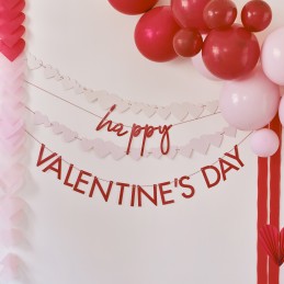 Ginger Ray Happy Valentine's Day Bunting Banner