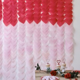 Ginger Ray Ombre Heart Party Backdrop