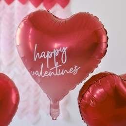 Ginger Ray Customisable Heart Valentines Balloons (Pack of 5)