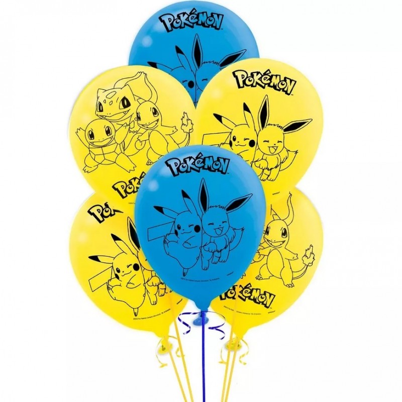 Pokemon Balloons (Pack of 6)