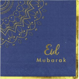 Eid Mubarak Large Paper Napkins (Pack of 16)