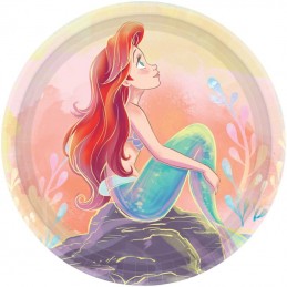 The Little Mermaid Small Paper Plates (Pack of 8)
